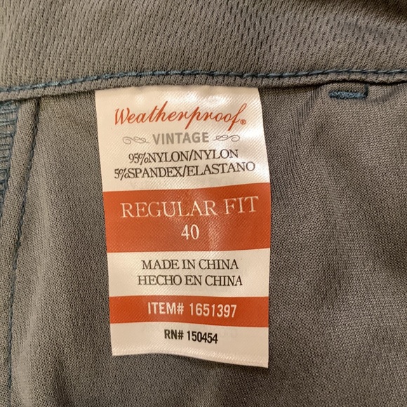 Weatherproof vintage men’s cargo performance stretch fabric. - Picture 6 of 7